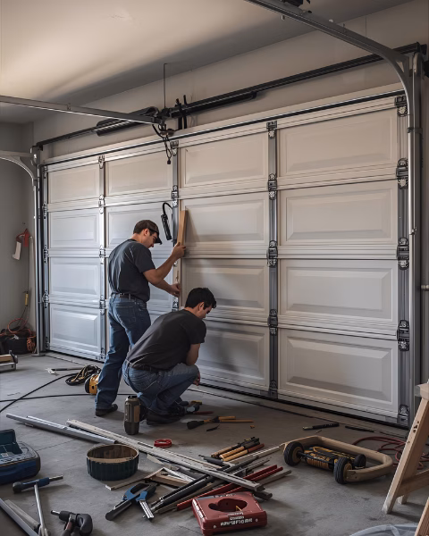 Proceso de Instalación de puertas segmentadas